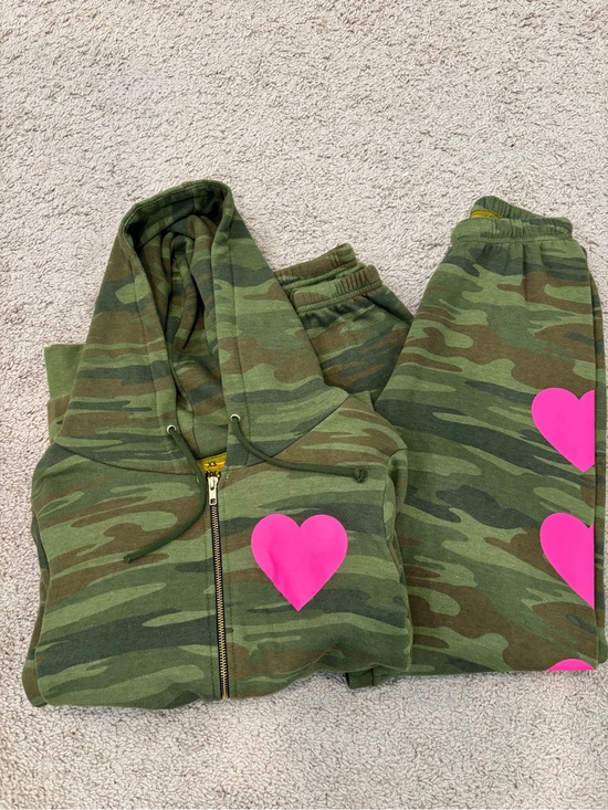 Aviator Nation Jackets & Blazers - Aviator Nation heart camo/neon pink SET